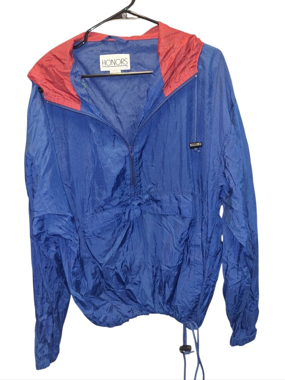 Honors Vintage Blue Half Zip Windbreaker Jacket